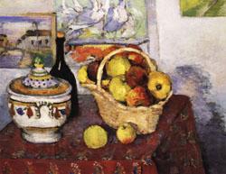 Paul Cezanne Still Life with Soup Tureen Norge oil painting art
